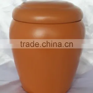 Adult Style Biodegradable Red Pottery Urns for Cremation Use thumbnail-2