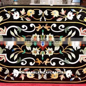 Marble Inlay Table Top Marble Inlay Coffee Table Top thumbnail-1