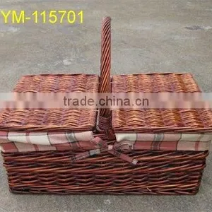 2016 New Design Cheap Empty Picnic Wicker Baskets With Handle thumbnail-1