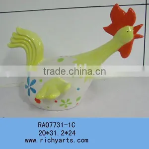 Easter Gifts, Ceramic Chicken Decoration, Ceramic Easter Ornaments thumbnail-1