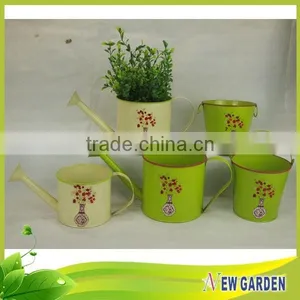 High Grade Colorful Watering Can Decorative Metal Plant Pots Indoor thumbnail-1