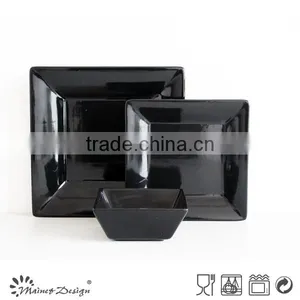 High Quality Square Gray Stoneware Dinnerware Set thumbnail-6