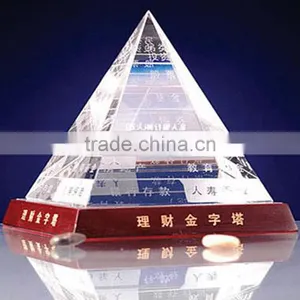 OEM Design Lucite Acrylic Pyramid Display Stand thumbnail-3