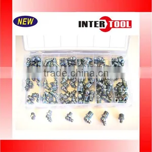 45 Degree and 90 Degree Straight Hydraulic Lubrication Lube Grease Fittings Assortment Zerk Fitting thumbnail-3