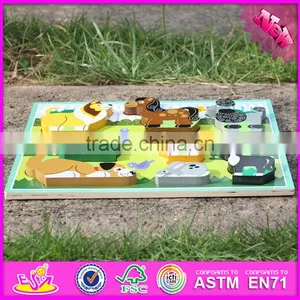 2016 New Design Educational 3d Puzzle Toy Wooden Animal Shapes for Kindergarten W14D021 thumbnail-6