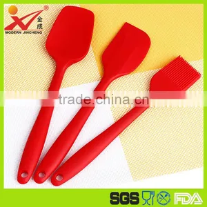 Full Silicone Top Quality Best Seller Silicone Spoon Brush Knife Silicone Set thumbnail-1