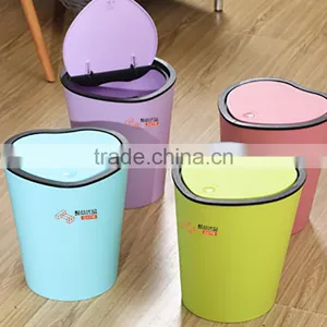 L00118 2017 New Design High Quality Plastic Trash Bin, Plastic Recycle Bin Heart Shape thumbnail-6