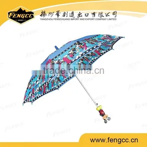 Hot Sale Cartoon Character Umbrella With Cartoon Handle thumbnail-1