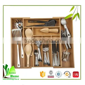Customized High Quality Wooden Cutlery Tray thumbnail-1