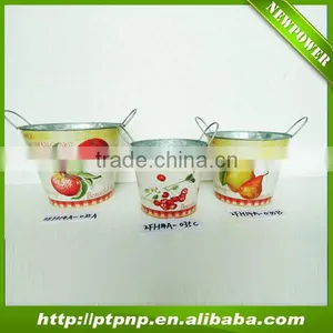 DECORATIVE METAL GARDEN POT thumbnail-1
