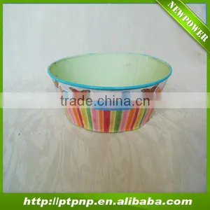 Colourful Butterfly Design Metal Flower Pot for Garden thumbnail-1