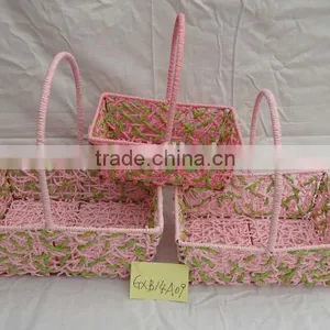 Paper Rope Storage Gift Basket thumbnail-3