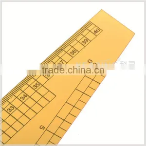 Kearing Brand, 60cm & 40cm Economical Multifunctional Ruler, for Fashion Design Market, Flexible Transparent Yellow Ruler #6501B thumbnail-5