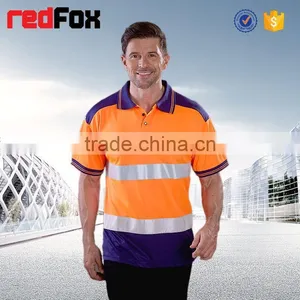 Black Net Fabric Reflective Safety T-shirt for Worker Sleeves Cycle Safety Yellow T-shirts Green Roadway Safety T-shirt thumbnail-1