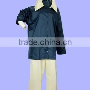 High Quality Most Popular Fashion OEM Navy Blue Rain Forest Cheap Zip Hooded Rain (LE1300) thumbnail-1