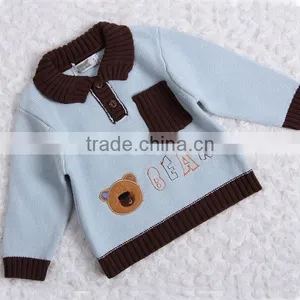 Trim Contrast Color Knitwear Modern Poloshirt Collar Sweater Pullover thumbnail-1