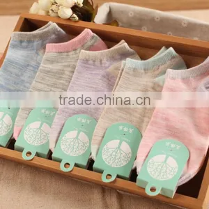 Zm40571b Hot Sale Women Cotton Socks Ladies Fancy Low-cut Liners Socks thumbnail-1