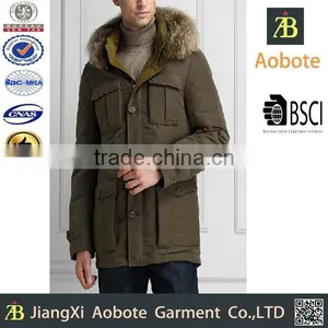 2015 Winter Military Durable Men Down Jacket With Fur Collar thumbnail-1