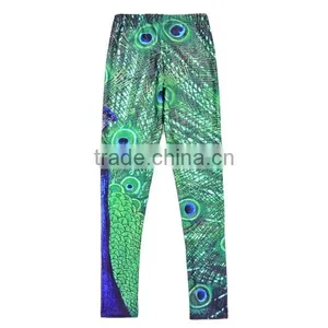 Wholesale Sublimation Compression Pants Elastic Band Pants High Quality Yoga Pants thumbnail-3