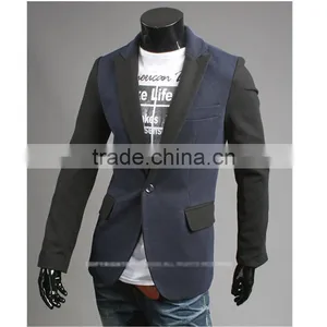Fashion Korea Style Spring Casual One Button Slim Tuxedo Blazer thumbnail-1