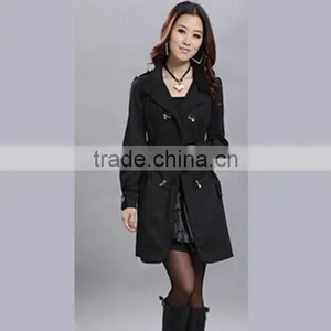 MOQ 1 pc Hot Sale Casual Design Spring New Korea Style Slim With Belt Comfortable Sport Windbreaker Women Coat thumbnail-2