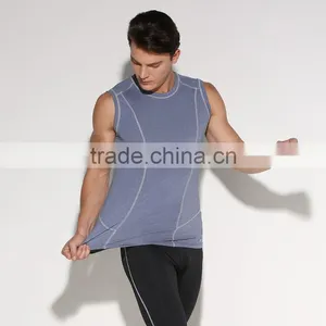 Hot Sale Vest Singlet Custom Embroidered Sportswear Body Building Tank Top Men thumbnail-5