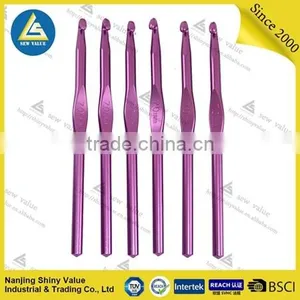 Custom Single Purple Aluminum 6.5mm Knitting Needle Crochet Hook thumbnail-1