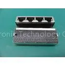Side Entry PC Board 4 Port RJ45 Multi Pin Connectors 1000M KRJ-401QWNL thumbnail-1