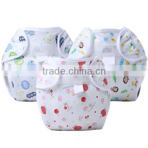 Fruit Pattern Printed 100% Cotton Reusable Sleepy Baby Cloth Diaper thumbnail-4