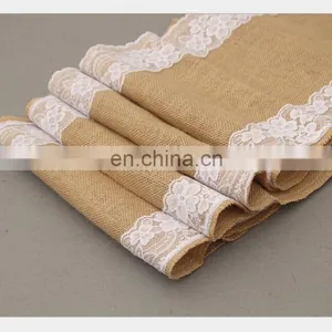 Decorated Lace Burlap Christmas Table Runner thumbnail-5