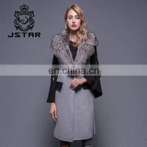 Cheap Price Wool Women Winter Cashmere Coat Ladies Long Vest Design thumbnail-1