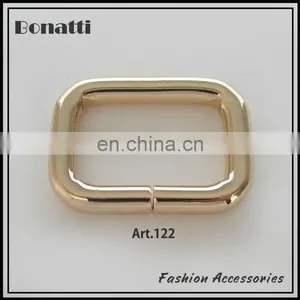 High Quality no Pin Golden Metal Bag Buckles thumbnail-1
