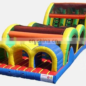2014 New 3 Lane Mega Thrill Obstacle Course, Commercial Inflatable Obstacle Course thumbnail-1