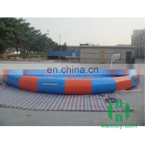 HI Round Blue & Red Inflatable Swimming Pool, Commercial Inflatable Pool for Water Walking Ball,Bumper Boat thumbnail-1