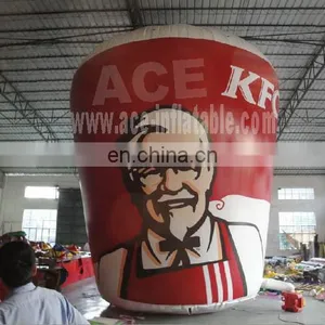 High Quality KFC Inflatable Family Bucket, Inflatable Advertising Model For Sale thumbnail-1