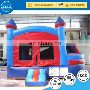 TOP INFLATABLES Professional Six Flags Inflatable Commercial Castle Bouncer With CE Certificate thumbnail-1