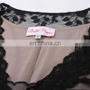 Belle Poque Sexy Women's Retro Vintage Half Sleeve V-Neck Lace Victorian Style Dress BP000247-3 thumbnail-3