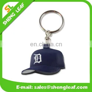 Special Custom Cap Shaped Soft PVC Rubber Keychain thumbnail-1