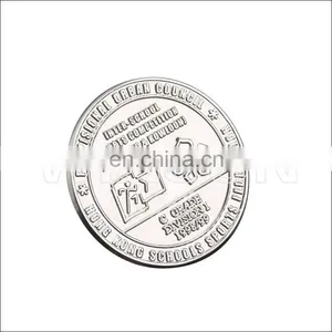 Silver Plated Embossed Commemorative Coin thumbnail-1