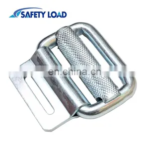2" White Zinc Plated Adjustable Sliding Buckle thumbnail-2