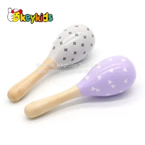 Hottest Funny Classical Shaker Wooden Musical Maracas Toy for Toddler W07I136 thumbnail-1