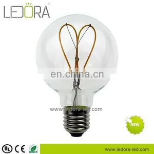 Soft/Double Filament Vintage Led Bulb G80 Spiral Filament 5w 6w Warm White Dimmable Bulb thumbnail-2