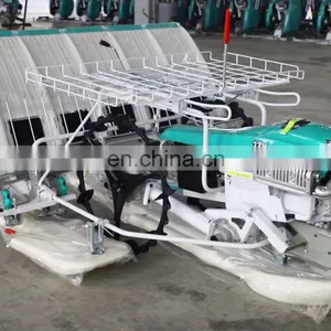 High Efficient 4 Rows Hand Walking Type Manual Paddy Transplanter thumbnail-1