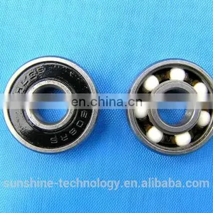 High Quality Customized ZrO2 Hybrid Ceramic 608rs Bearings Skateboard Ball Bearing thumbnail-6