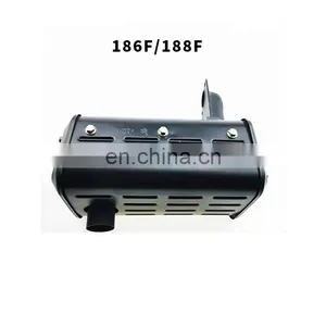 Muffler/Silencer/Exhaust Pipe Assy for 178F Air Cooled Diesel Engine Generator thumbnail-2