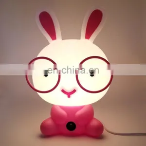 Horsten Rabbit Glasses Cute Cartoon Desk Lamp Children Room Lights Home Decoration Lamp thumbnail-2
