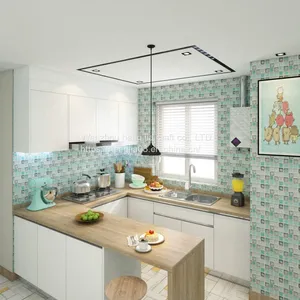Mosaic Wallpaper Glue Thick Sticky Can be Removed From the Peel Namely Wallpaper the Matte Kitchen Bathroom Wallpaper Wallpaper Mesa Vinyl Film Mosaic Shelf Paper Wallpaper thumbnail-5