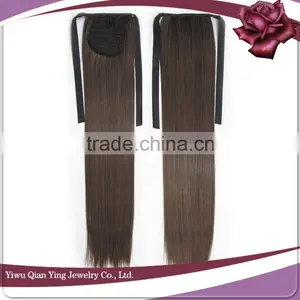 Stars Straight Brown Synthetic Hair Band Ponytail thumbnail-3