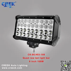 QUAD ROW CREE LED LIGHT BAR,9 INCH 108W thumbnail-1