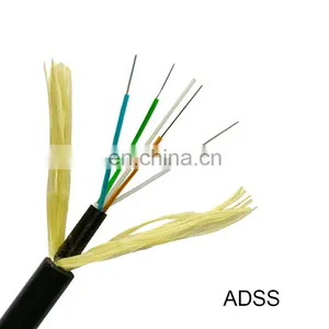 China Manufacture OEM LOGO ADSS Span 100/200/400m G.652D Monomodo 24 Hilos Outdoor Cable Fibra Optica for Aerial thumbnail-4